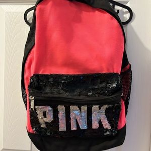 PINK backpack in great condition. Barely used.